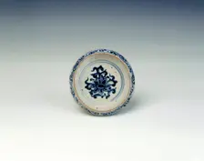 Blue and white water container, Chu Dau kiln, Vietnam, late 15th-early 16th century. Creator: Unknown