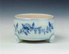 Blue and white tripod censer, Ming dynasty, China, 1467-1485. Creator: Unknown