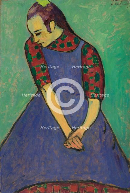 Blue apron, 1909. Creator: Javlensky, Alexei, von (1864-1941).