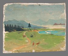 Blue Bay, around 1930. Creator: Arnold Peter Weisz-Kubincan