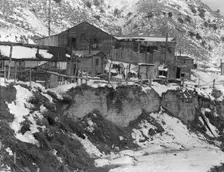 Blue Blaze mine, coal town, company houses, Consumers, near Price, Utah, 1936. Creator: Dorothea Lange