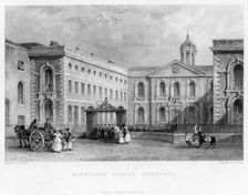 Blue-Coat School, Liverpool, 1834.Artist: P Heath
