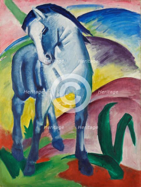 Blue Horse I. Artist: Marc, Franz (1880-1916)