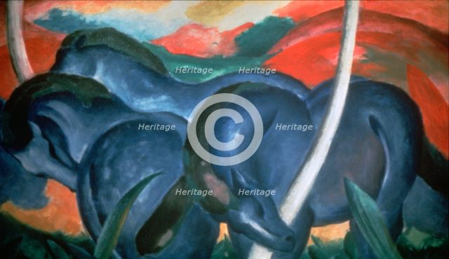 Blue Horses', 1911. Artist: Marc Franz