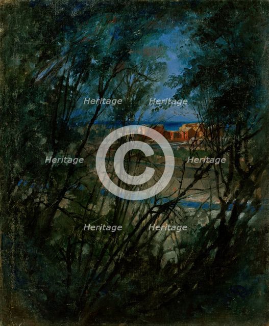 Blue Landscape, 1875. Creator: Ladislav Mednyanszky.