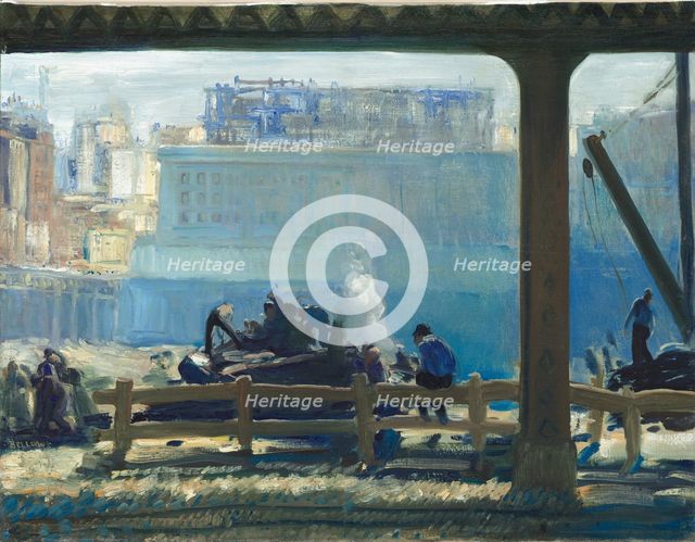 Blue Morning, 1909. Creator: George Wesley Bellows.