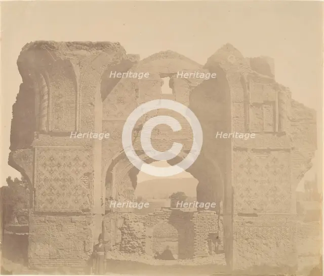 [Blue Mosque of TABRIZ, 1465.], 1840s-60s. Creator: Possibly by Luigi Pesce.