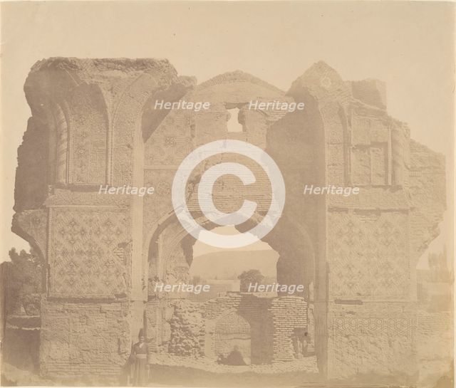 [Blue Mosque of TABRIZ, 1465.], 1840s-60s. Creator: Possibly by Luigi Pesce.