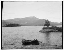 Blue Mountain Lake from Blue Mountain, Adirondack Mountains, (1902?). Creator: William H. Jackson