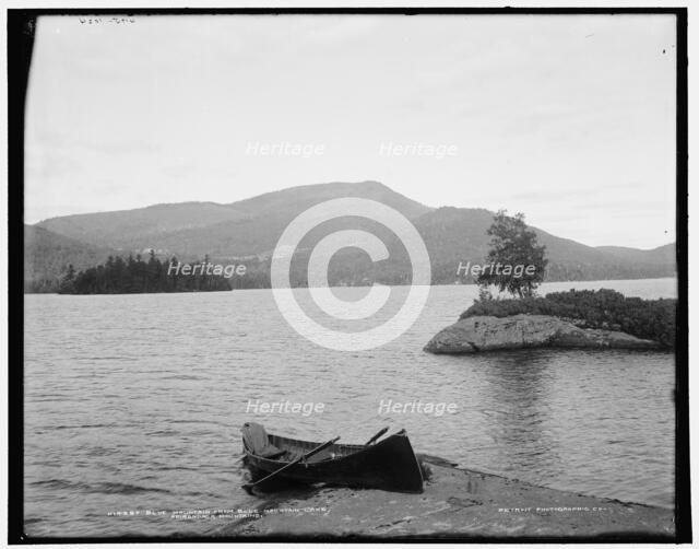 Blue Mountain Lake from Blue Mountain, Adirondack Mountains, (1902?). Creator: William H. Jackson.