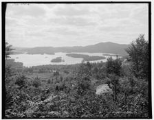 Blue Mountain Lake from Blue Mountain, Adirondack Mountains, c1902. Creator: William H. Jackson