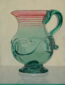 Blue Pitcher, c. 1936. Creator: Vincent Burzy
