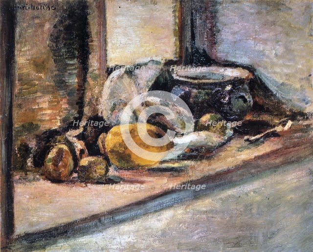 'Blue Pot and Lemon', 1897. Creator: Henri Matisse.