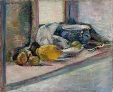 Blue Pot and Lemon, 1897. Creator: Henri Matisse