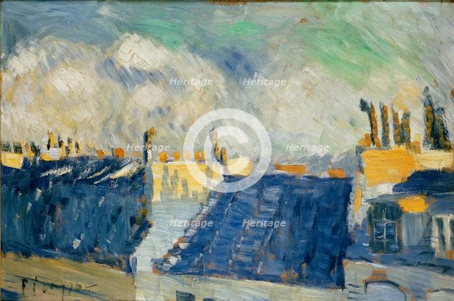 Blue Roofs, Paris, 1901. Artist: Pablo Picasso.