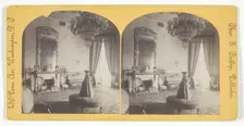Blue Room, White House, late 19th century. Creator: Charles. S. Cudlip