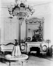 Blue Room, White House, Washington, D.C., c1890. Creator: Frances Benjamin Johnston