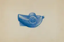 Blue Salt Boat, c. 1936. Creator: Margaret Stottlemeyer