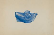 Blue Salt Boat, c. 1936. Creator: Margaret Stottlemeyer