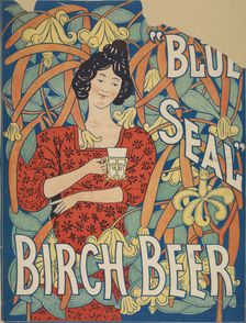 Blue Seal birch beer, c1895 - 1917. Creator: Unknown