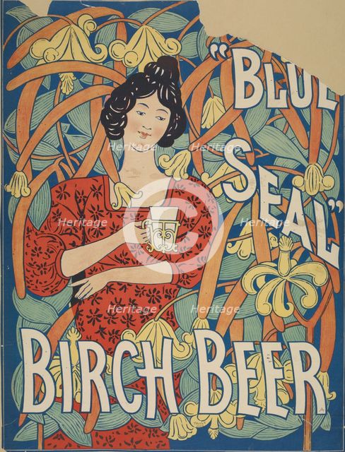 Blue Seal birch beer, c1895 - 1917. Creator: Unknown.