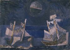Blue Seascape. Creator: Van der Giessen, Arie (1896-1950)