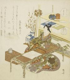 Blue Shell (Aogai), from the series "Five Colors (Goshiki no uchi)", c. 1820. Creator: Shinsai