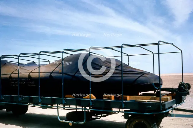 Bluebird CN7 being transported to Lake Eyre for World Record attempt, 1964. Creator: Unknown.