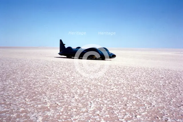 Bluebird CN7 World Land Speed Record attempt, Lake Eyre, Australia, 1964. Creator: Unknown.