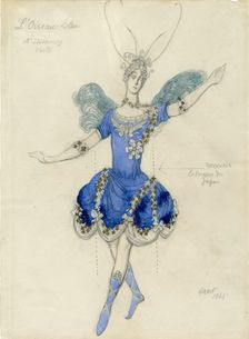 Bluebird. Costume design for the ballet Sleeping Beauty by P. Tchaikovsky