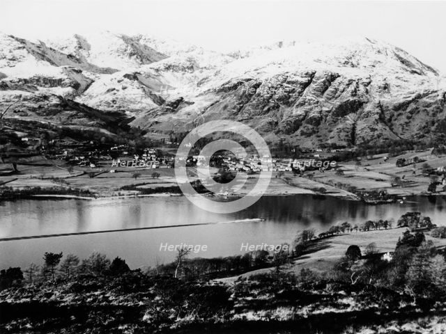 Bluebird K7 on Coniston Water, Cumbria, possibly Christmas Day, 1966. Artist: Unknown