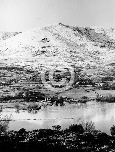 Bluebird K7 on Coniston Water, Cumbria, possibly Christmas Day, 1966. Artist: Unknown