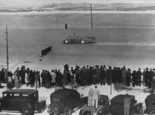 Bluebird on run at Daytona 1935. Creator: Unknown