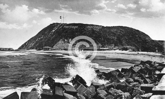 Bluff and lighthouse, Durban, South Africa. Artist: Unknown