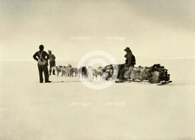 'Bluff Depot Party on the Barrier', c1908, (1909).  Artist: Unknown.
