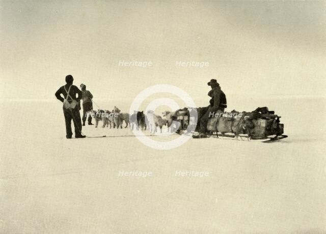 'Bluff Depot Party on the Barrier', c1908, (1909).  Artist: Unknown.