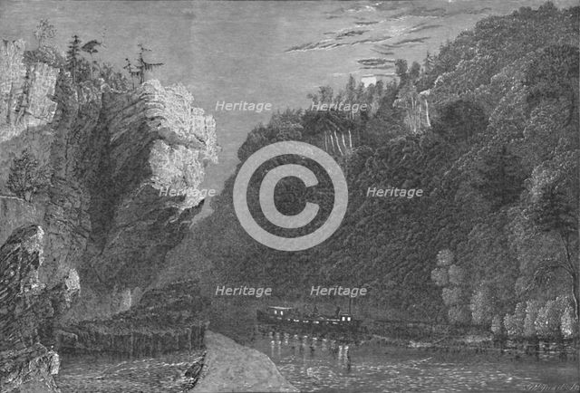 'Bluff on the Erie Canal, Near Little Falls', 1883. Artist: G. Wyand.