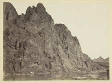 Bluff Opposite Big Horn Camp, Black Cañon, Colorado River, 1871. Creator: Tim O'Sullivan