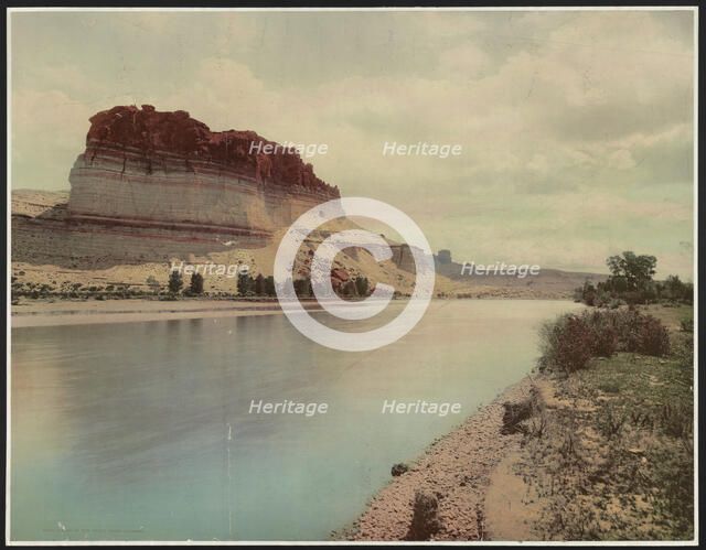 Bluffs of the Green River, Wyoming, c1900. Creator: William H. Jackson.