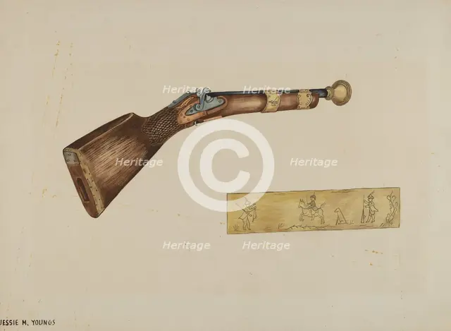 Blunderbuss, c. 1940. Creator: Jessie M Youngs.