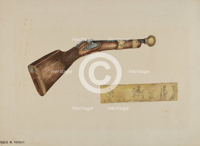 Blunderbuss, c. 1940. Creator: Jessie M Youngs.
