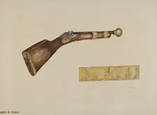 Blunderbuss, c. 1940. Creator: Jessie M Youngs