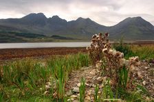 Bla Bheinn across Loch Slapin, Skye, Highland, Scotland