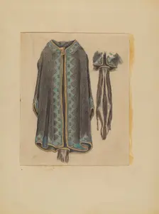 Black Cotton Coat, c. 1935. Creator: Michael Trekur
