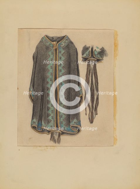 Black Cotton Coat, c. 1935. Creator: Michael Trekur.