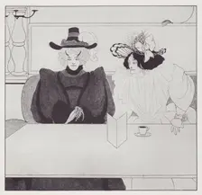 Black Coffee, 1895. Creator: Aubrey Beardsley