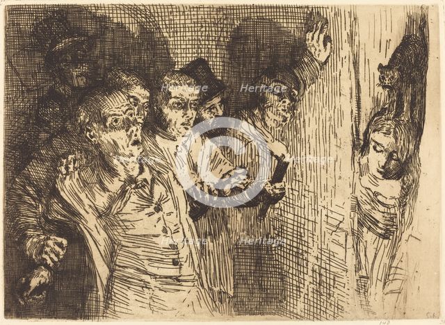 Black Cat (Le chat noir). Creator: Alphonse Legros.