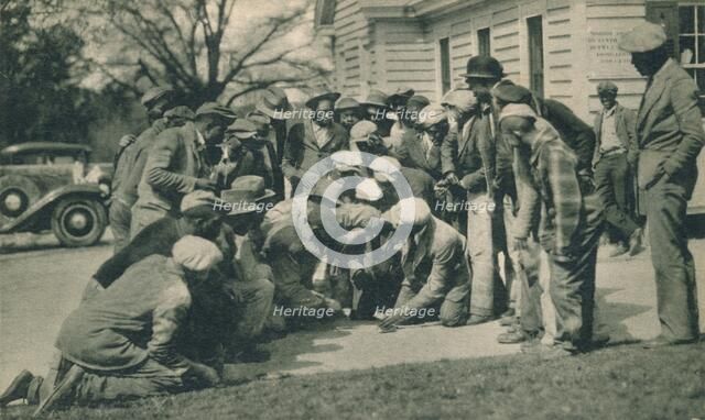 Black Caddies Playing Craps' c1920s. Artist: Unknown