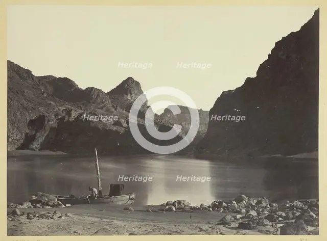 Black Cañon, Colorado River, from Camp 8, Looking Above, 1871. Creator: Tim O'Sullivan.