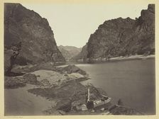 Black Cañon, Colorado River, Looking Above from Camp 7, 1871. Creator: Tim O'Sullivan